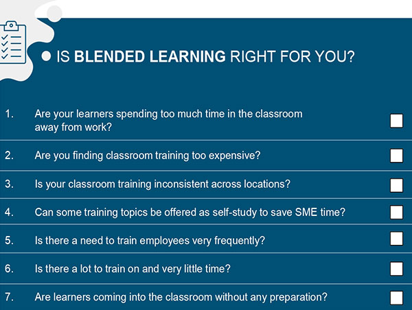 qualitative research question about blended learning