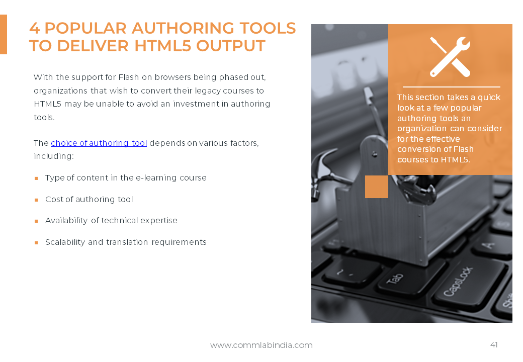 Flash to HTML5 eLearning Conversion The 4 'R's That Matter