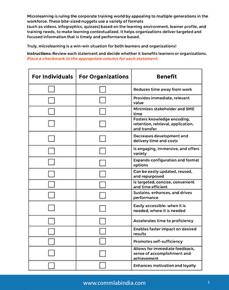 Microlearning Benefits for Learners and Organizations – A Comprehensive ...